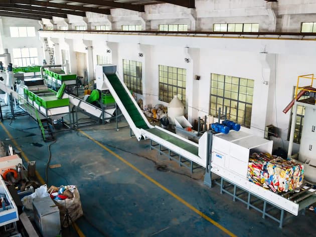 HDPE container recycling solution line